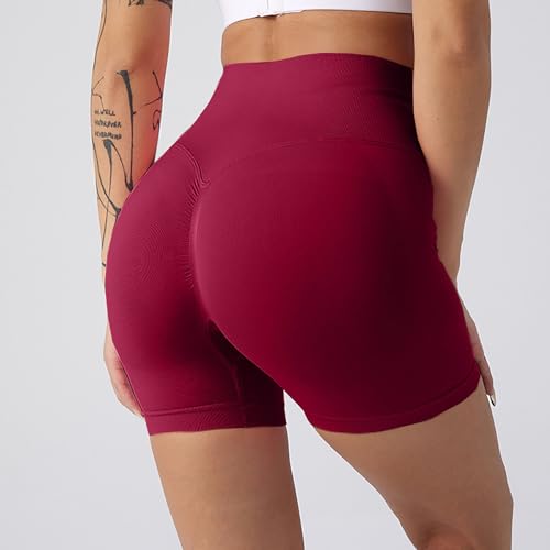 Today Only Deals Women's High Waisted Biker Shorts - 5" Tummy Control Fitness Yoga Shorts Athletic Workout Running Gym Short Pants