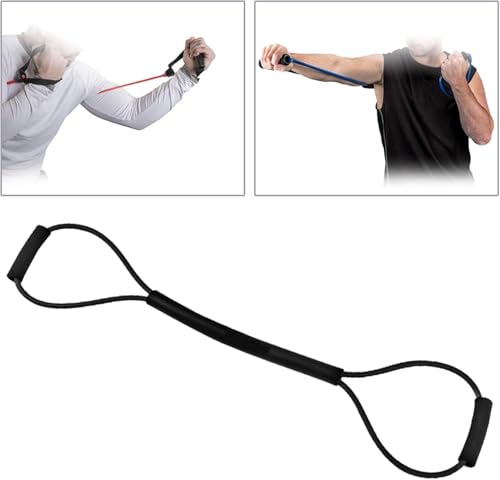 Resistance Band with Handles, Boxing Training Pull Rope, Home Gym Exercise Equipment, Black