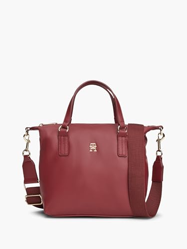 Tommy Hilfiger POPPY REFORM SMALL TOTE, red