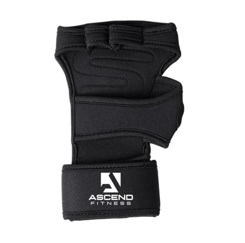 Ascend Fitness Sports New Ventilated Weight Lifting Workout Gloves with Built-in Wrist Wrist Support for Men and Women Great for Gym Fitness, Cross Training, Hand Support & Weightlifting