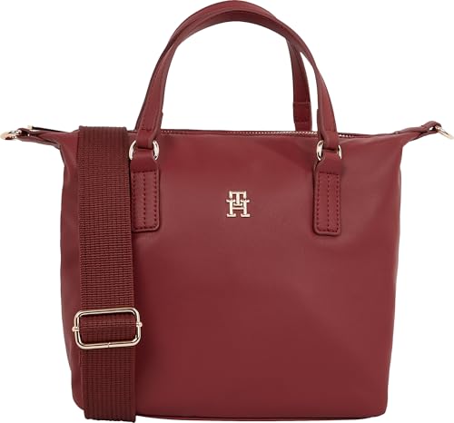 Tommy Hilfiger POPPY REFORM SMALL TOTE, red