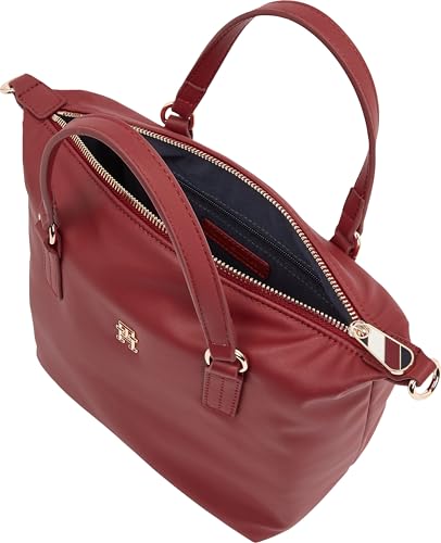 Tommy Hilfiger POPPY REFORM SMALL TOTE, red