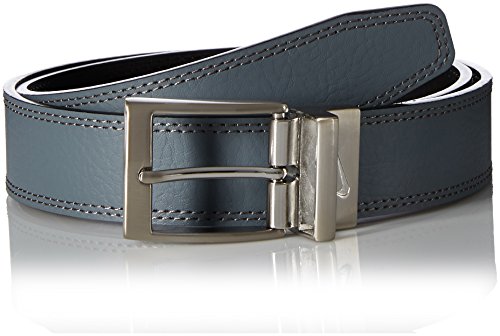 Men's Reversible Harness Belt, Black/Grey, 34