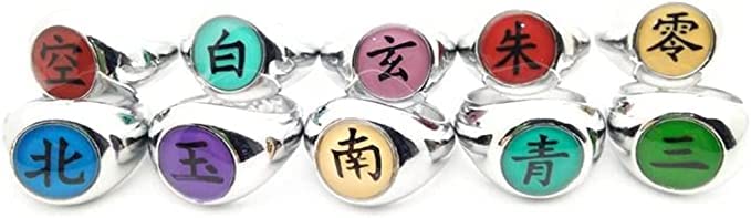 Anime stainless steel Rings set for Men Kids and Accessories Cosplay fashion Fans, Stainless Steel