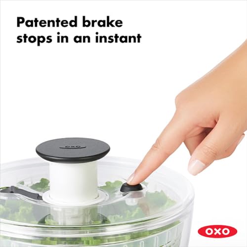 OXO Good Grips Large Salad Spinner - 6.22 Qt., White