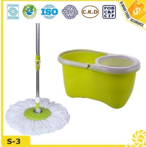 360° Floor Magic SPIN MOP Bucket Set Microfiber Rotating Dry Heads