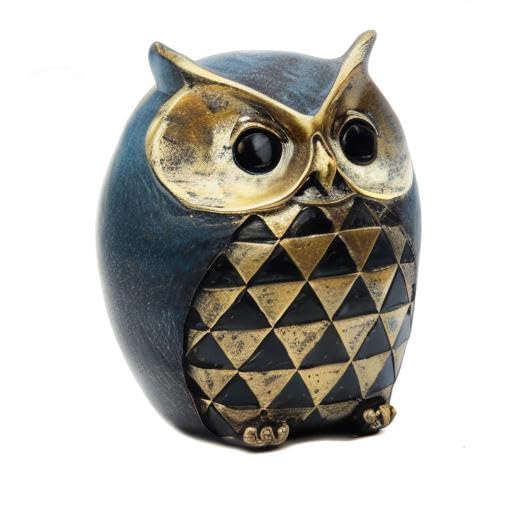 Leekung Owl Statue Home Decor,Owl Figurines for Bookshelf Bedroom Living Room Office TV Stand Decorations,Owl décor Animal Sculptures Gift for Birds Lovers