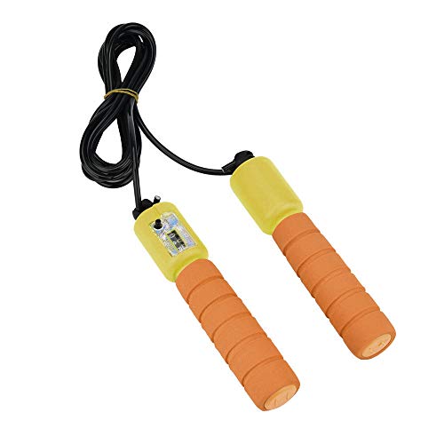 Jump Rope 8ft Adjustable Length Plastic Jump Rope with Counter and Non-Slip Foam Handles,Jump Rope for Men,Jump Rope for Kids,Jump Rope for Exercise Workout Training Home Fitness Gym