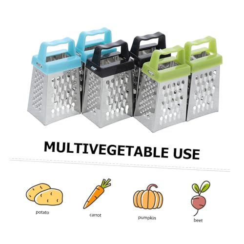 Alipis 6pcs Mini Cheese Shredder Handheld Cheese Peel Cutter Fruit Garlic Grinder Ginger Vegetable Potato Carrot Slicer Chopper Kitchen Gadgets Tools