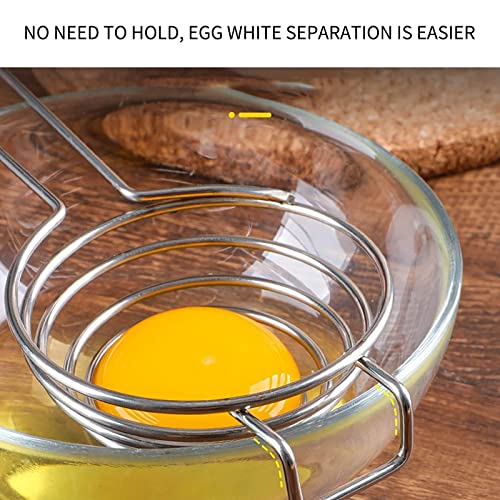 Eggs Separator, Kitchen Accessories Stainless Steel Eggs Yolk White Separator Separation Tool Eggs Long Handled Separator Food Grade Eggs Separator Kitchen Cooking Gadgets