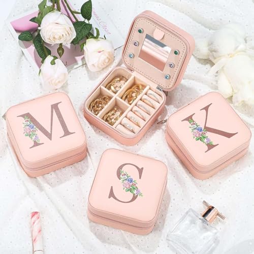 TINGN Gifts for Teenage Girls -Travel Jewellery Case, Travel Jewellery Organiser, Mini Jewellery Box, Travel Jewellery Box,18th Birthday Gifts for Girls, Jewellery Box A