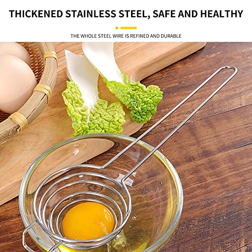 Eggs Separator, Kitchen Accessories Stainless Steel Eggs Yolk White Separator Separation Tool Eggs Long Handled Separator Food Grade Eggs Separator Kitchen Cooking Gadgets