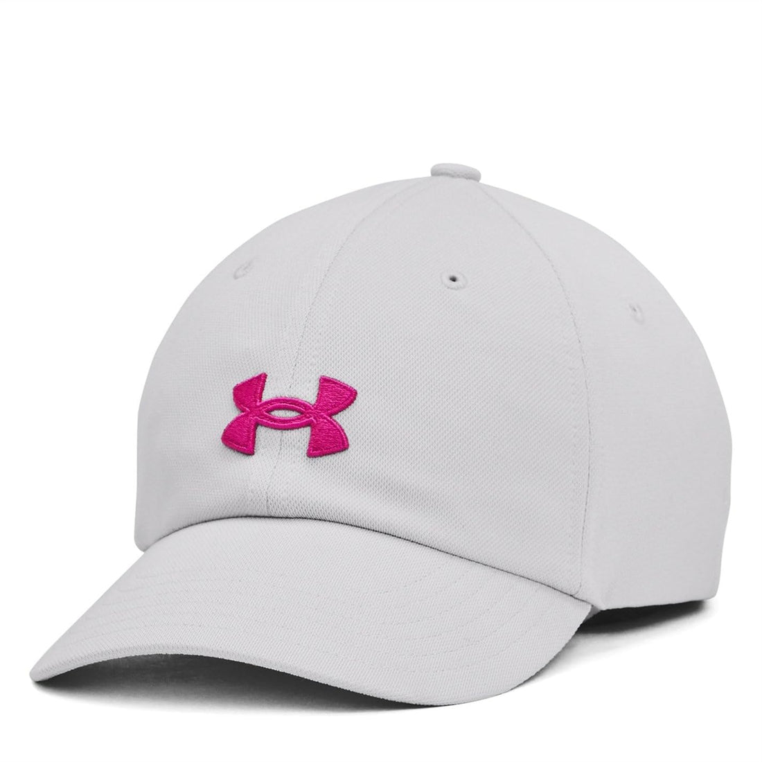 Under Armour Womens Blitzing Adjustable Cap Sports Accessory Heather Gray As Pink One Size