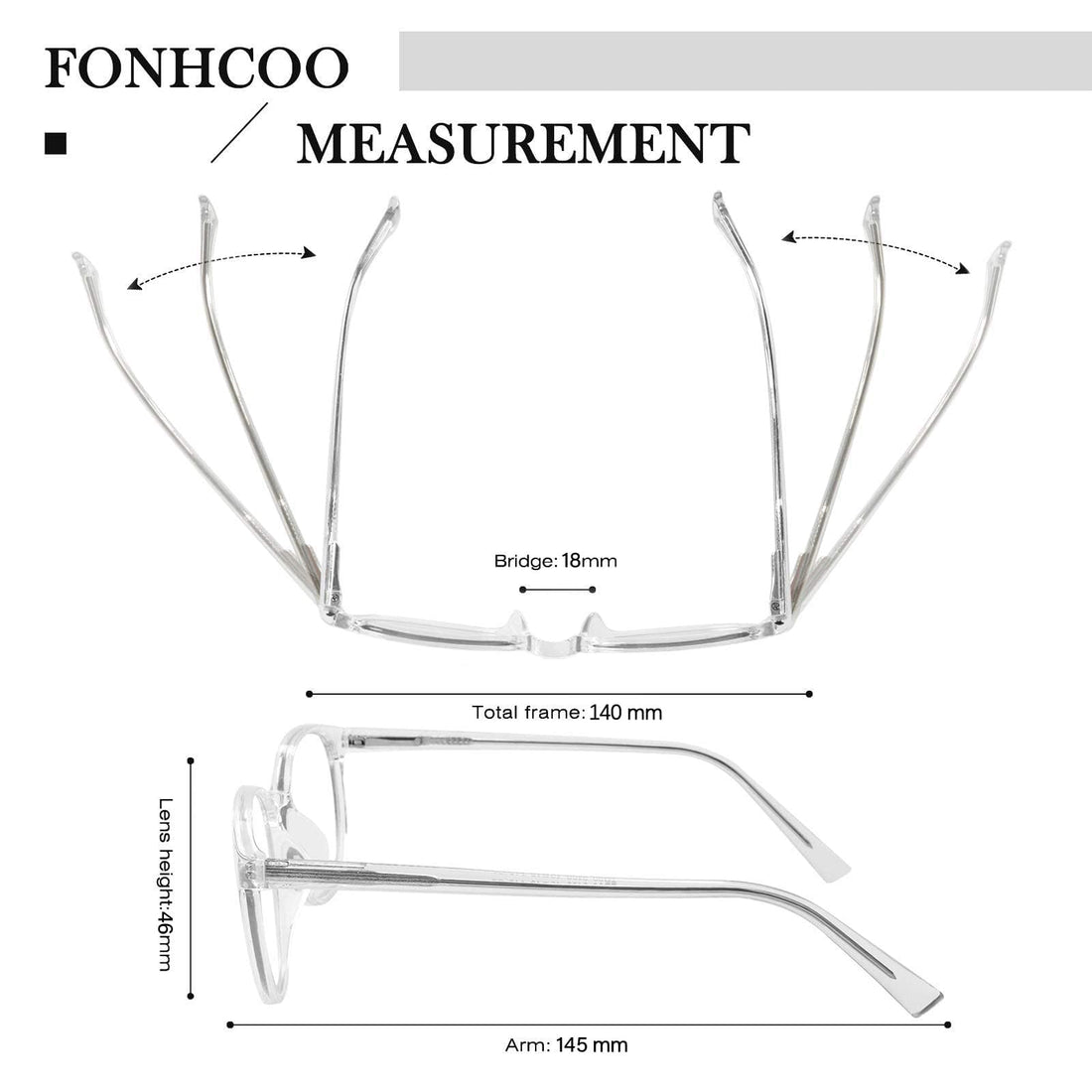 FONHCOO Blue Light Blocking Glasses Women Men Computer Eyeglasses,TR90 Fashion Round Transparent Anti Blue Light Glasses with Anti Eyestrain & UV Glare for Gaming & Reading