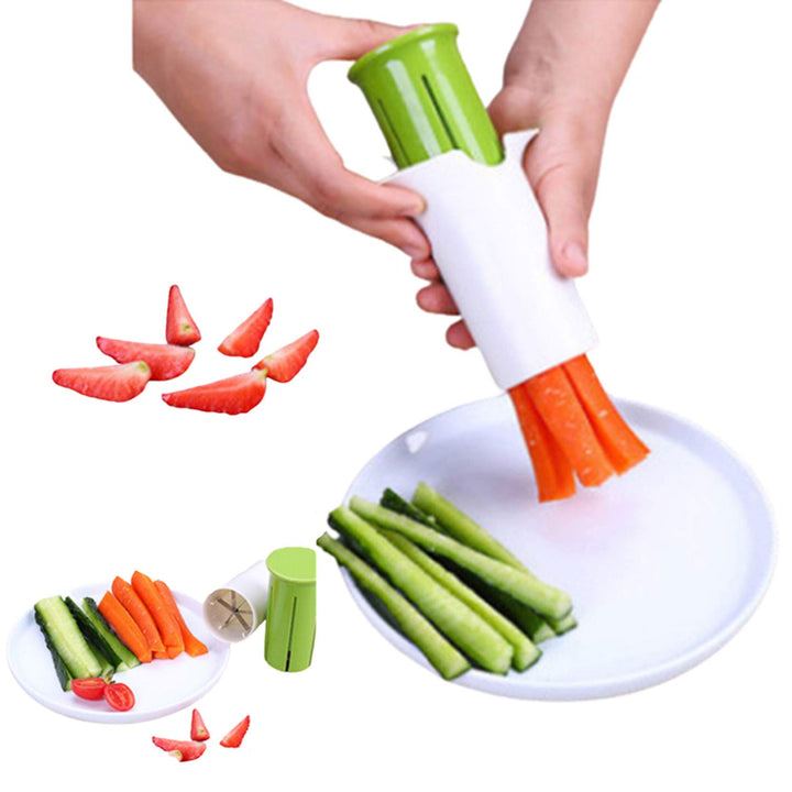 YOVQNMX Cucumber Slicer, Strawberry Slicer, Grape Slicer, Carrot Cutter, Potato Cutter, Creative Kitchen Tools, Multi-Function Fruit And Vegetable Slicer, Fruit Salad Making Pizza Fruit Dispenser