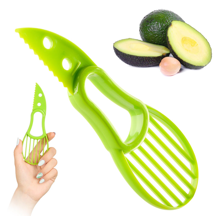 3 in 1 Avocado Slicer Tool - Essential Addition To Your Kitchen Gadgets - Dishwasher Safe Peeler - Fruit Cutter