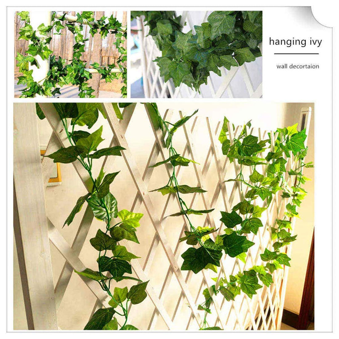 12Pcs 84Ft Artificial Ivy Garland