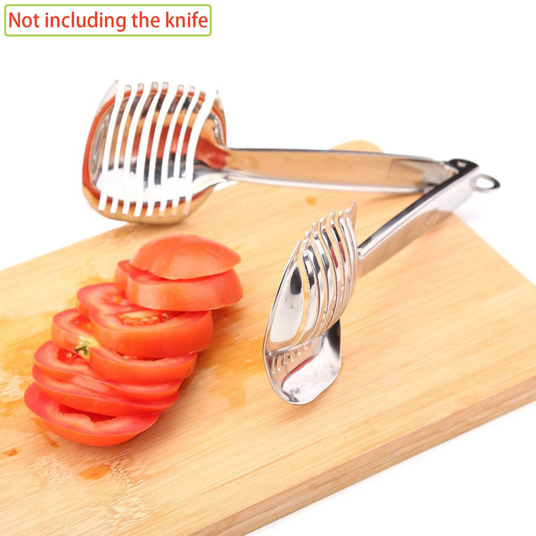 Best Utensils Tomato Slicer Lemon Cutter Multipurpose Handheld Round Fruit Tongs Stainless Steel Onion Holder Easy Slicing Kiwi Fruits & Vegetable Tools Kitchen Cutting Aid Gadgets Tool