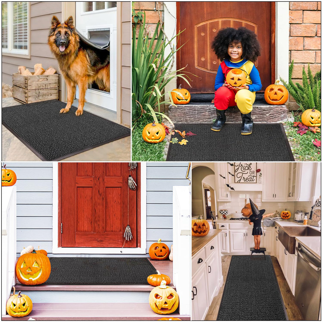 Washable Door Mats Indoor & Outdoor - Non-Slippery Heavy Duty