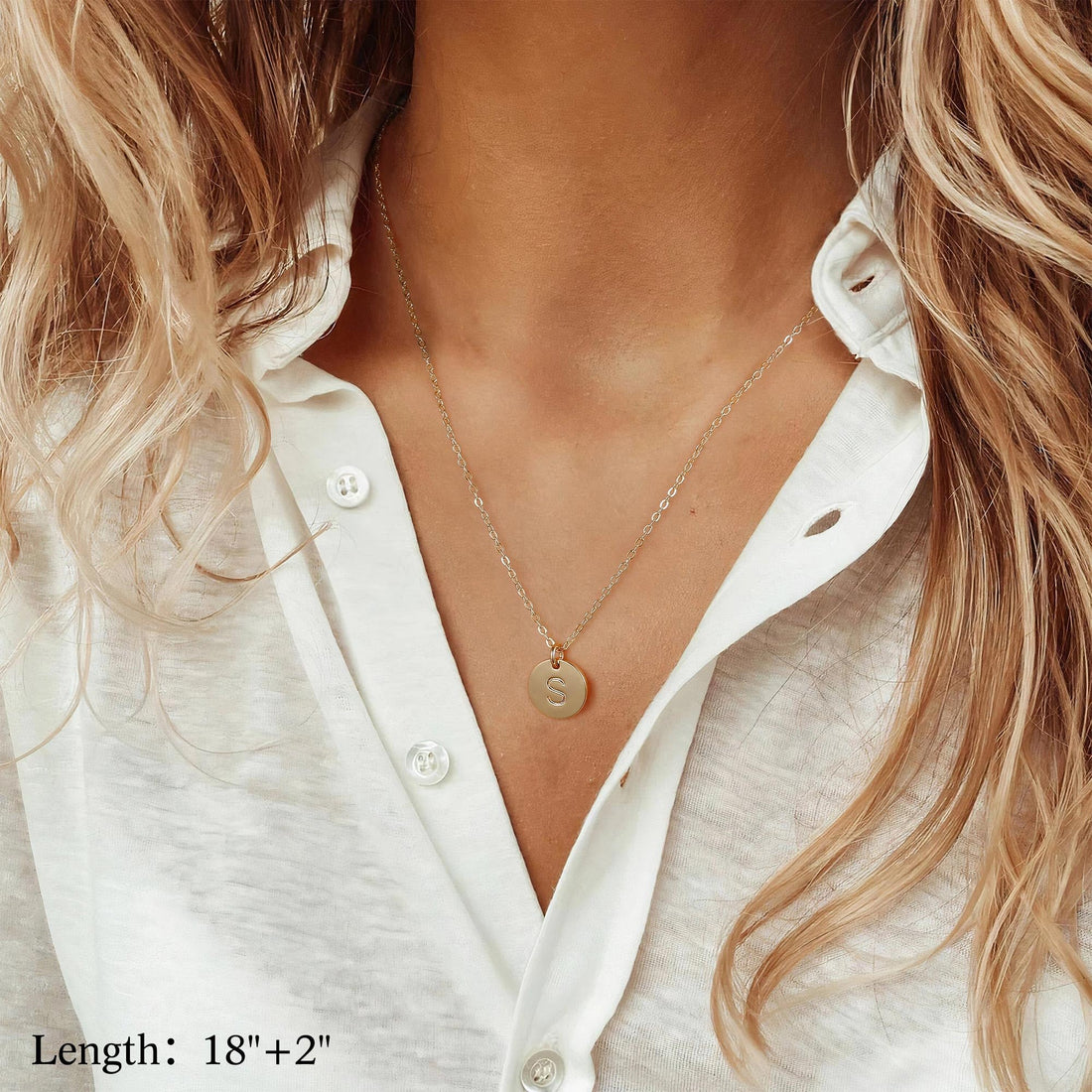 Vjoypro Gold Layered Initial Necklaces for Women, 14K Gold Necklace for Women Coin Pendant Initial A Letter Necklace Dainty Layering Initial Necklaces Jewelry for Women Teen, Y-Necklaces Gold