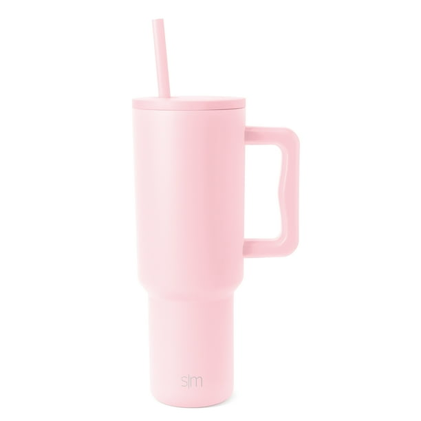 Stanley Quencher H2.0 Tumbler with Handle & Straw 40 oz | Twist On 3-Way Lid | Cupholder Compatible for Travel | Insulated Stainless Steel Cup | BPA-Free | Peony