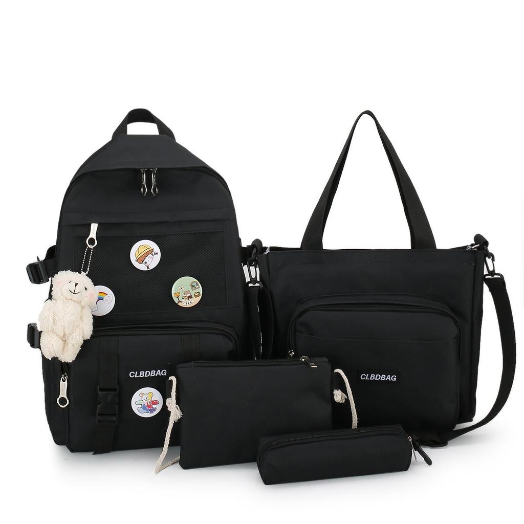 4pcs School Bags Set Kawaii Backpacks for Teen Girls School Backpack