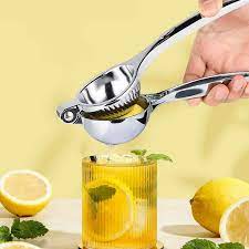 Zulay Kitchen Lemon Squeezer Stainless Steel - Premium Quality, Heavy Duty Solid Metal Squeezer Bowl - Large Manual Citrus Press Juicer and Lime Squeezer Stainless Steel